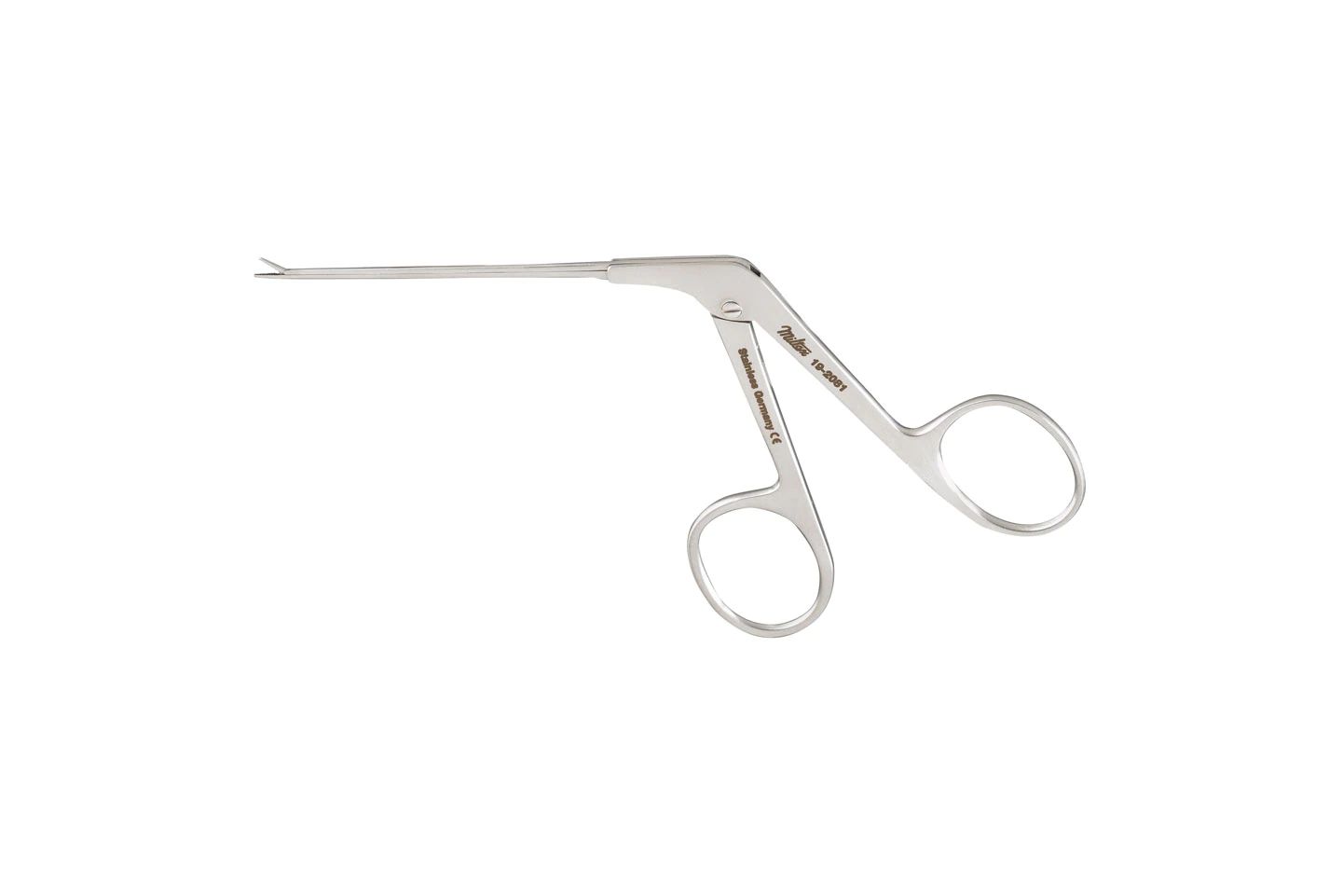 Micro Ear Forceps - 3" (77.5mm) Shaft - 4.2mm Serrated Jaws - Alligator Type