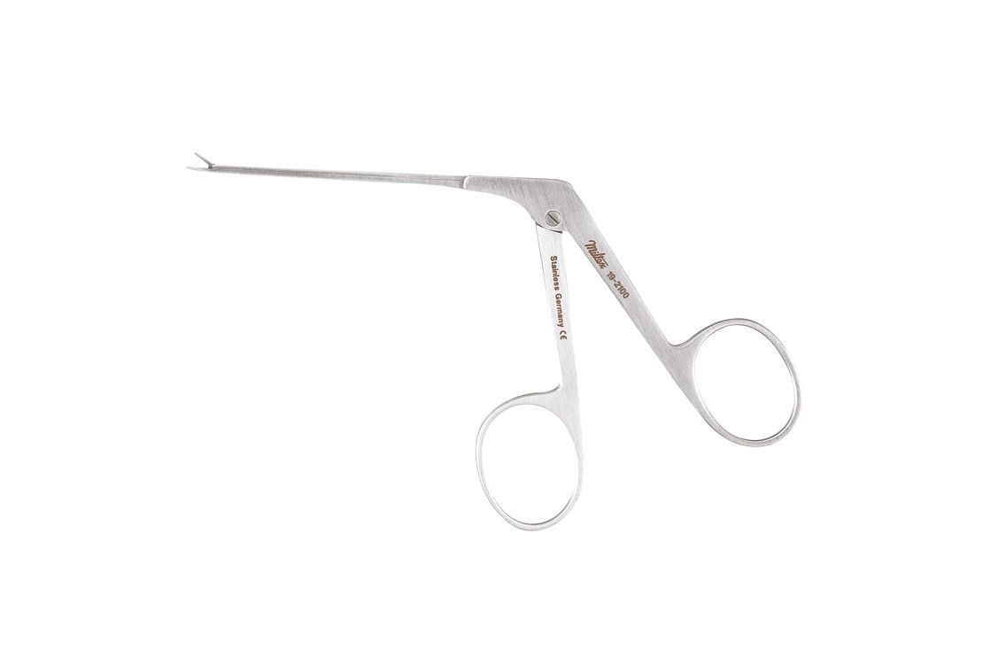 Micro Ear Forceps - 3" (77.5mm) Shaft - 4.5mm Serrated Jaws - Alligator Type