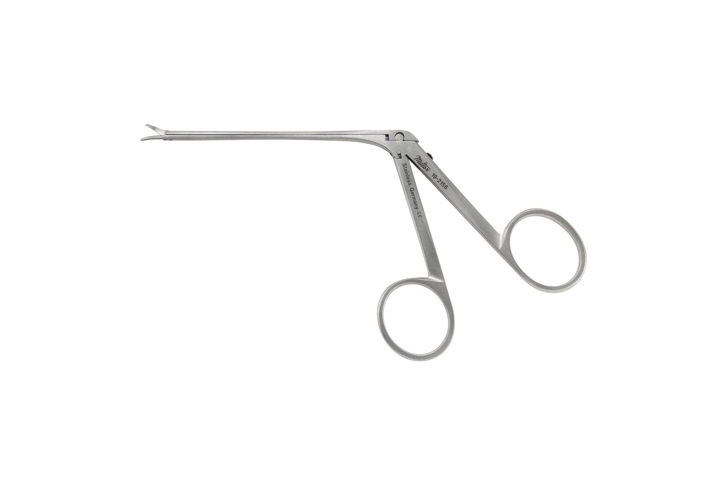 Bellucci Ear Scissors - 3-3/8" (87mm) Shaft - 8mm Blades - Curved Right - Alligator Type