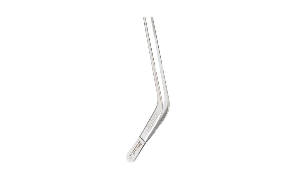 Wilde Ear Forceps - 4-3/4" (119mm) - Angular with Serrated Tips