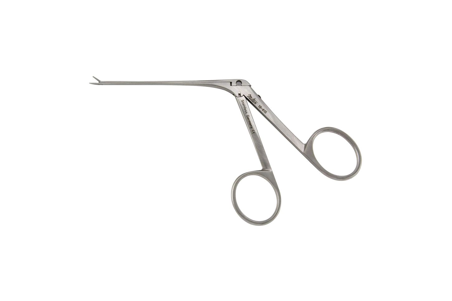 House Ear Forceps - 3-1/8" (80mm) Shaft - 4.5mm Finely Serrated Jaws - Extra Delicate - Alligator Type