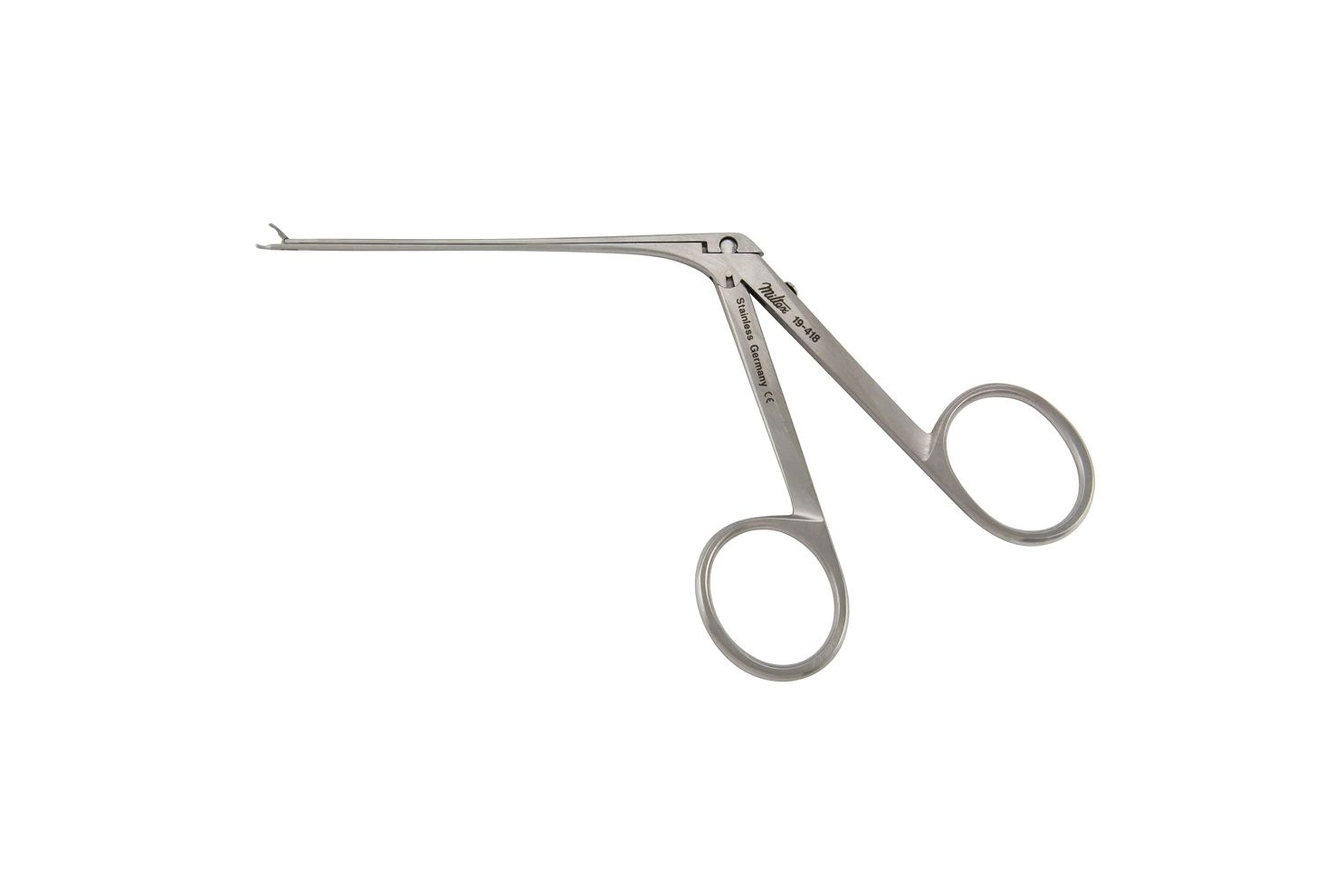 Ear Forceps - 3-1/4" (82mm) Shaft - Fine Round Cups - 0.75mm Diameter