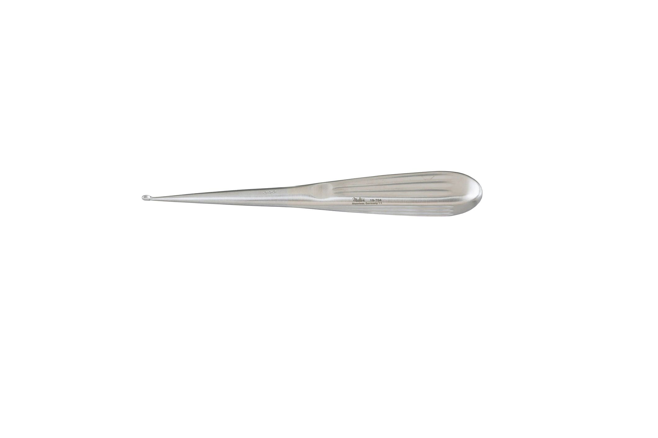 Spratt (Brun) Curette - 6-3/4" (170mm) - Oval Cup - Size 3/0 - 2.8 X 4.5mm