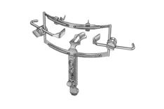 Dingman Mouth Gag Complete Set - Frame and 3 Tongue Blades - Small - Medium - and Large Ref #'S 2-116 - 2-117 - and 2-118)