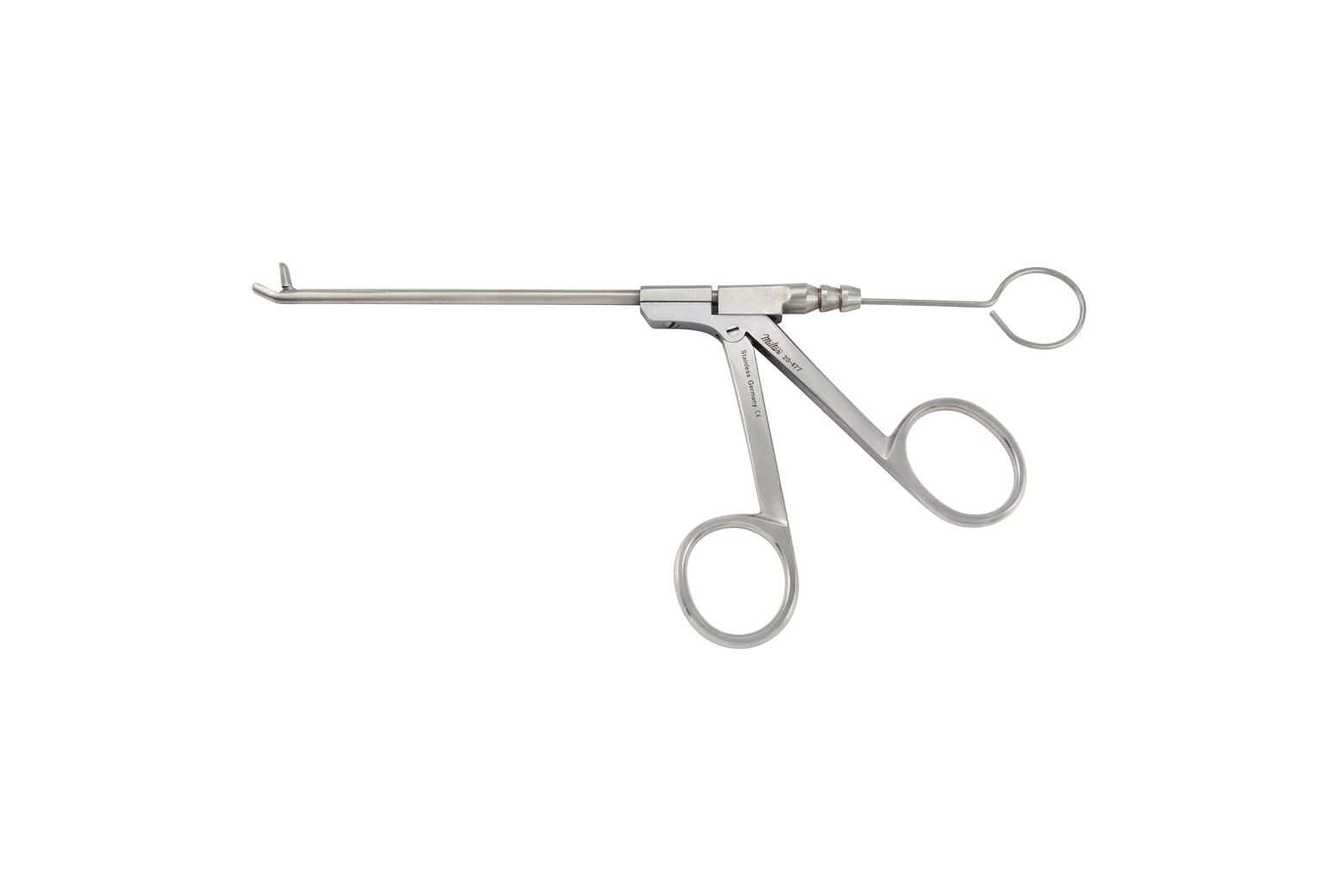 Suction Nasal Forceps - 4" (100mm) - Angled Solid Upper Jaw - Size 0 - 3.5mm