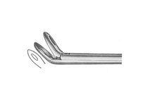 Blakesley-Wilde Ethmoid Forceps - 4-1/2" (115mm) Shaft - Fenestrated Cups - 4mm X 12mm - Pointed - Upturned 45 Degrees