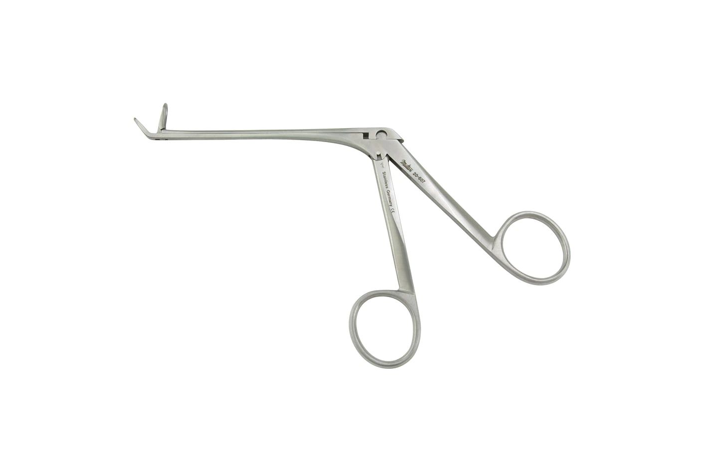 Blakesley-Wilde Ethmoid Forceps - 4-1/2" (115mm) Shaft - Fenestrated Cups - 4mm X 12mm - Upturned 45 Degrees