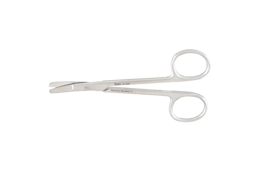 Cottle Bulldog Scissors 4-1/2" - Curved - Blunt