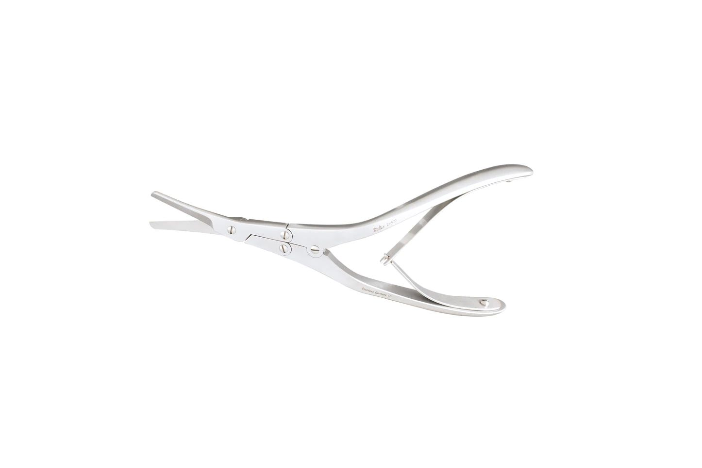 Caplan Septum Scissors - 8" (203.2mm) - Double Action - Angled Handles - Serrated Blades