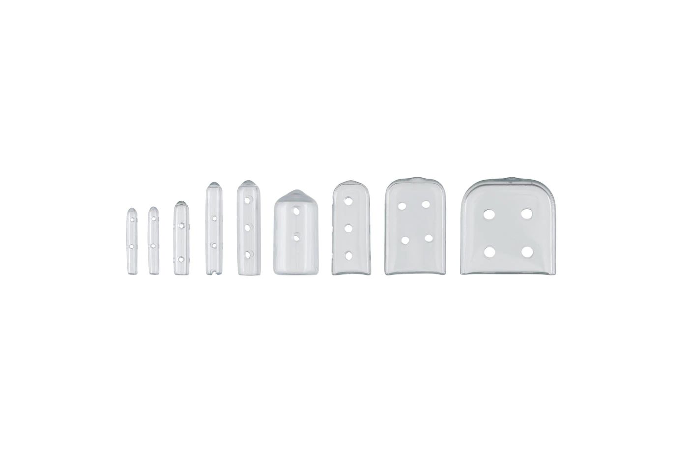 Tip-It Tm Instrument Protector - Assorted - Clear - Vented - Equal Umber of Sizes Plus 5 (50 Per Bag)