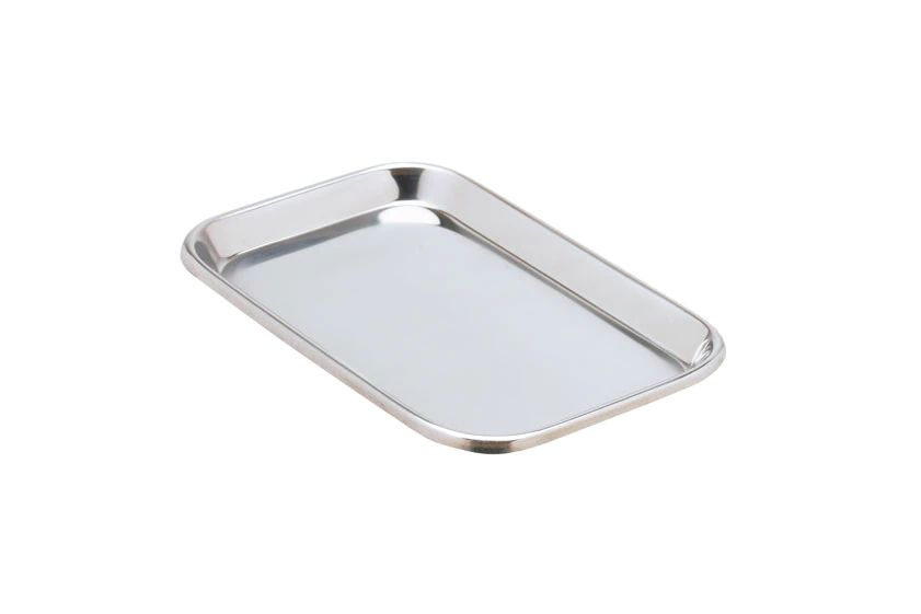 Instrument Tray - Rolled Edge - 10" (254mm) X 6-1/2" (165.1mm) X 3/4" (18.3mm)