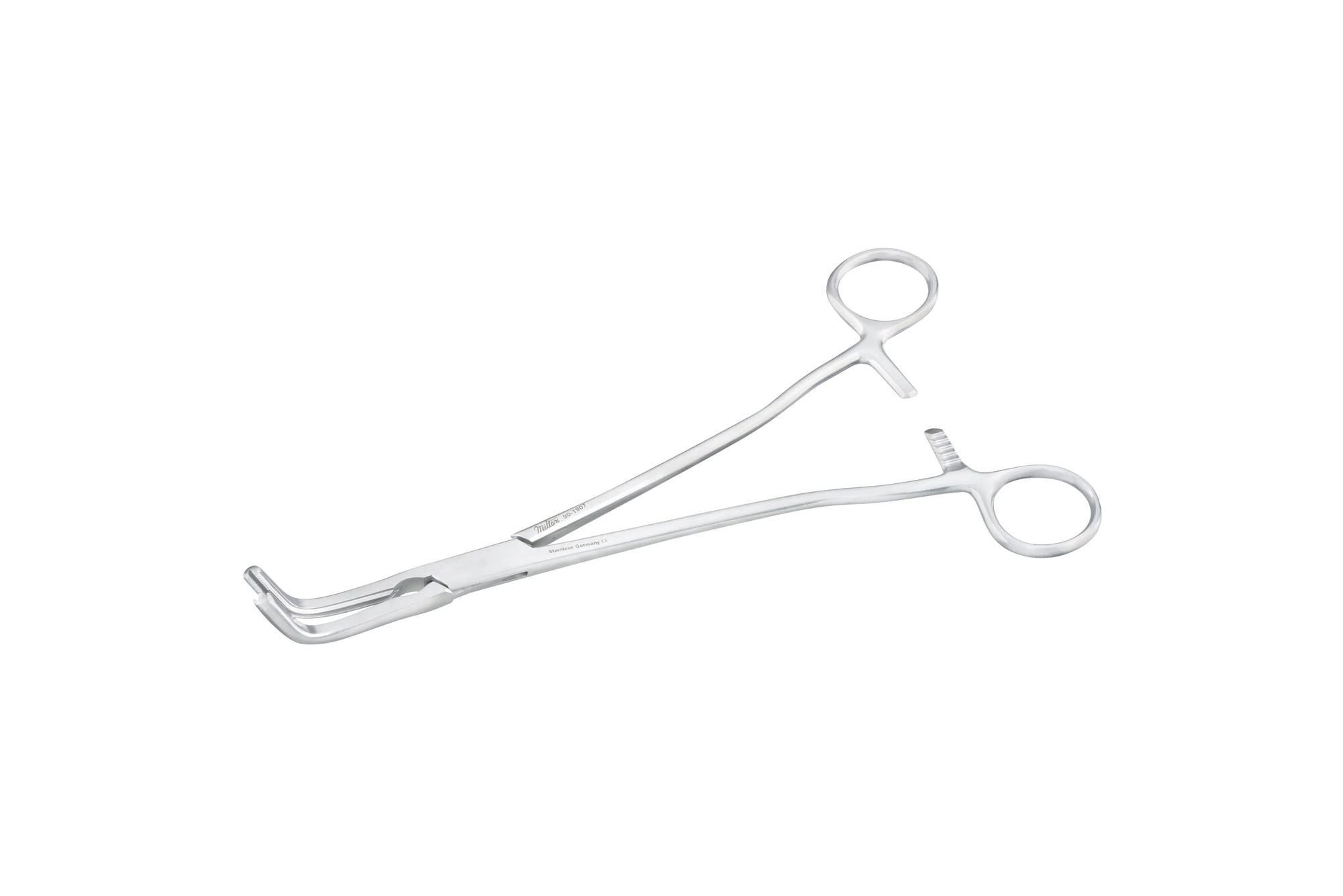 Z-Type Hysterectomy (Parametrium) Forceps - 9-1/2" (239mm) - Angled - Flared Shanks