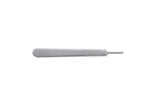 Knife Handle 4-7/8" (125mm) - No. 3 - Fitting Surgical Blade #'S 10 Thru 15C - with mm and Cm Graduations - Extra Fine