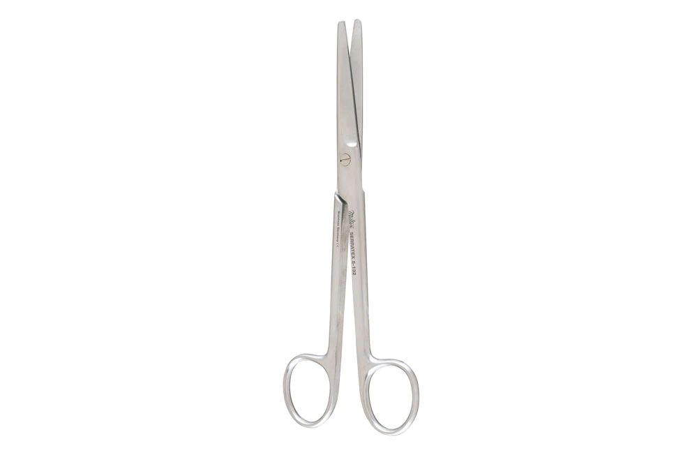 Serratex-Mayo Dissecting Scissors - 6-3/4" (173mm) - Curved - One Serrated Blade