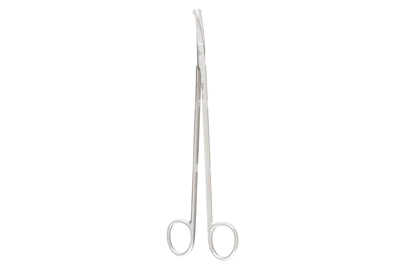 Strully Dissecting Scissors - 7-3/4" (200mm) - Slightly Curved Blades with Probe Tips