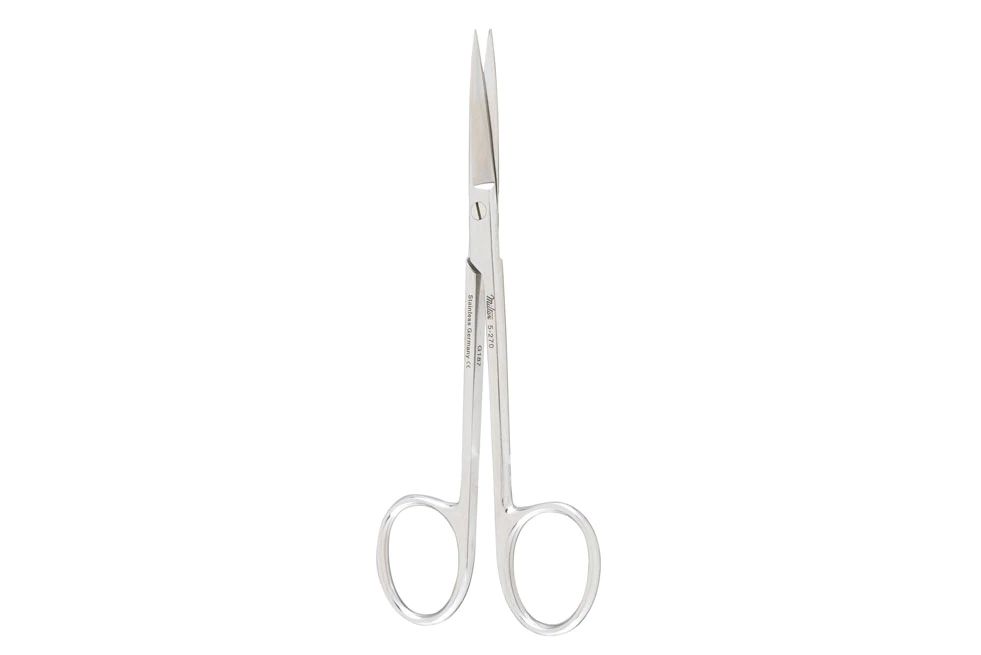 Wagner Plastic Surgery Scissors - 4-3/4" (121mm) - Straight - Sharp-Sharp