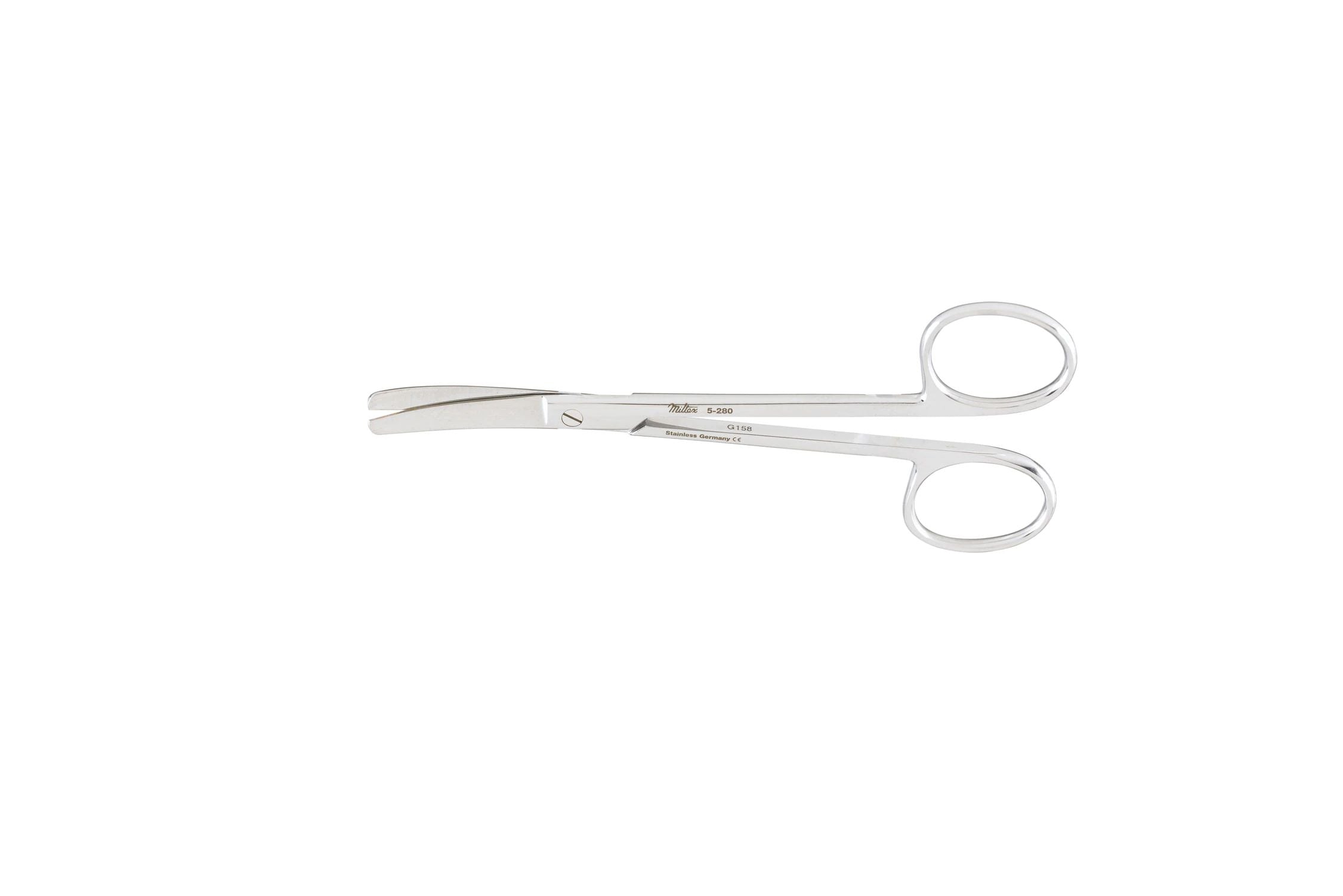 Wagner Plastic Surgery Scissors - 4-3/4" (119mm) - Curved - Blunt-Blunt Points