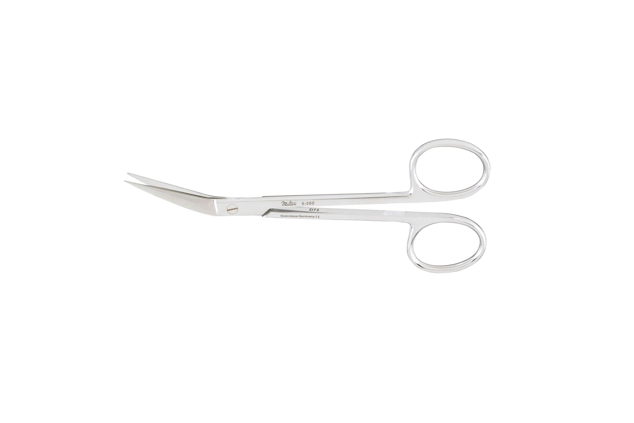 Wagner Plastic Surgery Scissors - 4-3/4" (120mm) - Angled On Side - Sharp-Sharp