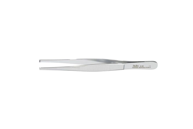 Tissue Forceps - 4-5/8" (117mm) - Standard Pattern - 2 X 3 Teeth - Serrated Handles