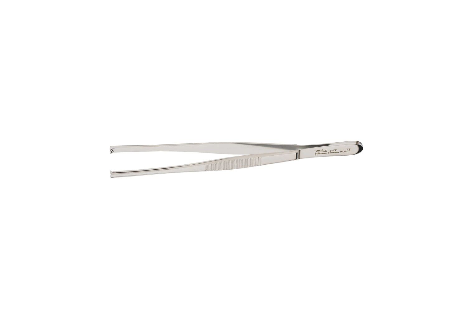 Tissue Forceps - 5-1/8" (131mm) - 3 X 4 Teeth - Serrated Handles