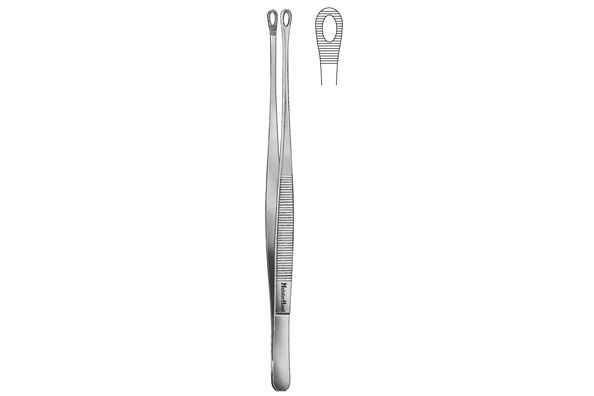 MeisterHand Singley Tissue Forceps - 9" (230mm) - Fenestrated Serrated Jaws