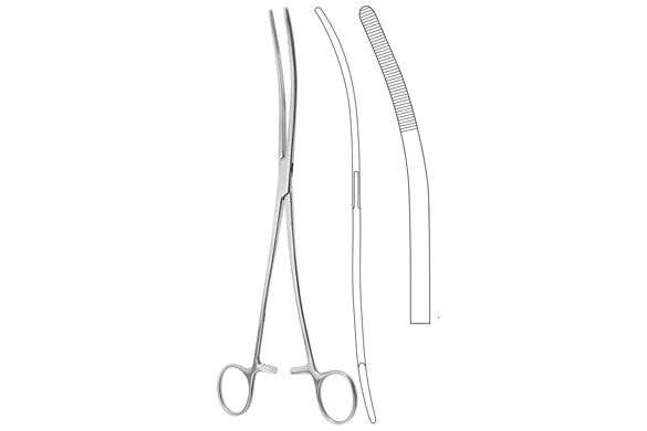 MeisterHand Bozeman Sponge Forceps - 10-1/4" (263mm) - Double Curved