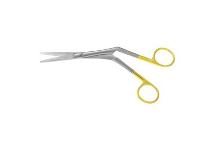 Septal Scissors - 7" (178mm) - Angled - Serrated