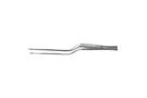 Cushing-Brown Bayonet Tissue Forceps - 7" (180mm) - 8 X 8 Side Grasping Teeth