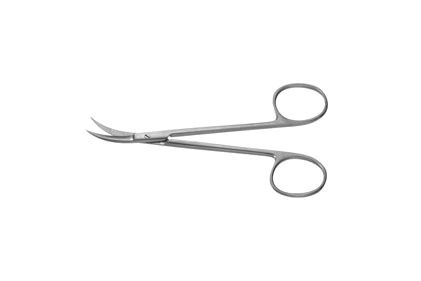 Walker Iris Scissors - 4-1/2" (113mm) - Curved to Side