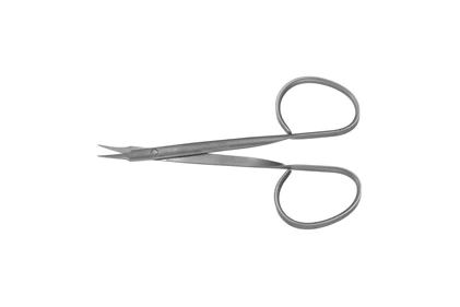 Suture Scissors - 3-7/8" (98mm) - Curved - Sharp - Ribbon Ring Handles