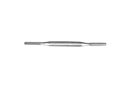 Fomon Rasp - 8-1/2" (216mm) - Double-Ended - Reverse Cut - Flat/Convex - Fine Teeth - 7.5mm Wide