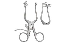 Vantage Weitlaner Retractor - 4-3/4" (119mm) - Blunt - 2 X 3 Teeth - with Grip Lock Ratchet