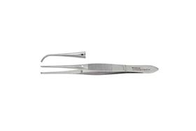 Vantage Iris Tissue Forceps - 4" (103mm) - Full Curved - 1 X 2 Teeth