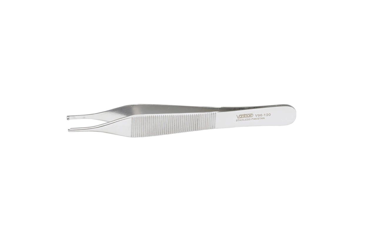 Vantage Adson Tissue Forceps - 4-3/4" (122mm) - 1 X 2 Teeth