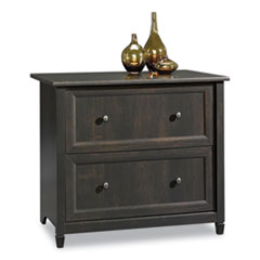 Edgewater Collection Lateral File Cabinet, 2 Legal/Letter-Size File Drawers, Estate Black, 33.25" x 23.5" x 29.38"