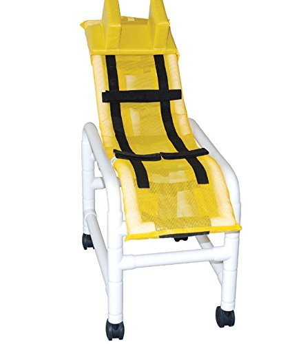 Articulating bath chair (MEDIUM) w/ dual base & casters (fully adjustable), 130 lbs wt cap