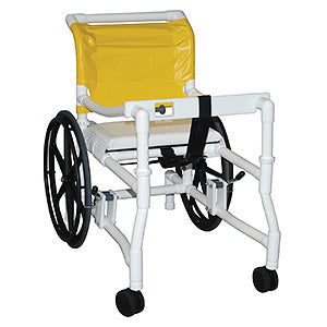 400 Series - Walkers - Combination transport chair/walker, (18" internal width) w/24" rear wheels, height adjustable, 300 lbs wt cap