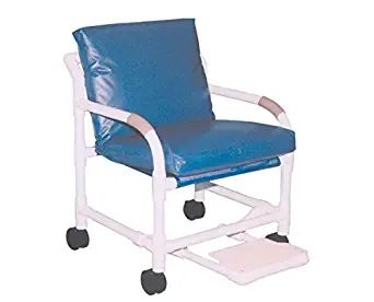 Transfer chair 20" internal width w/ MRI 3" Non-Magnetic casters & footrest