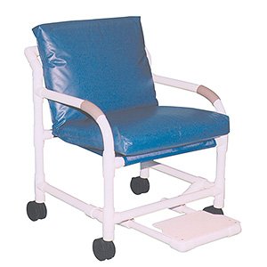 Transfer chair 24" internal width w/ MRI 3" Non-Magnetic casters & footrest