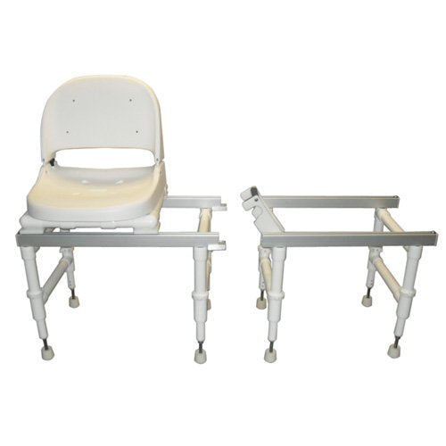 NEW echo stationary sliding / transfer chair NO swivel seat, no arms, 250 lbs wt cap