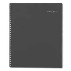 DayMinder Academic Weekly/Monthly Desktop Planner, 11 x 8.5, Charcoal Cover, 12-Month (July to June): 2023 to 2024