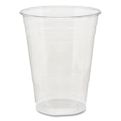 Clear Plastic PETE Cups, 16 oz, 25/Sleeve, 20 Sleeves/Carton