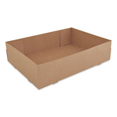 Kraft Donut Trays, 13.5 x 9.88 x 3.38, Brown, Paper, 150/Carton