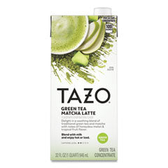 Tea Concentrate, Green Tea Matcha Latte, 32 oz Tetra Pak, 6/Carton