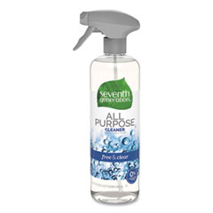 Natural All-Purpose Cleaner, Free and Clear/Unscented, 23 oz Trigger Spray Bottle, 8/Carton