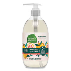 Natural Hand Wash, Mandarin Orange and Grapefruit, 12 oz Pump Bottle, 8/Carton