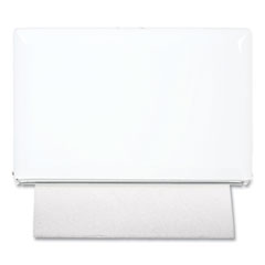 Singlefold Paper Towel Dispenser, 10.75 x 6 x 7.5, White