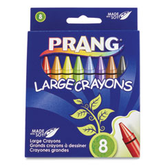 Large Crayons Made with Soy, 8 Colors/Pack