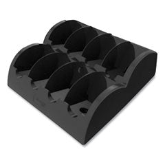 Plastic Coffee Organizer for FLAVIA Freshpacks, 8 Compartments, 13.6 x 13 x 4.4, Black