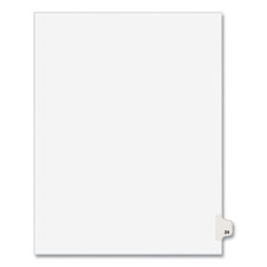 Preprinted Legal Exhibit Side Tab Index Dividers, Avery Style, 10-Tab, 24, 11 x 8.5, White, 25/Pack, (1024)